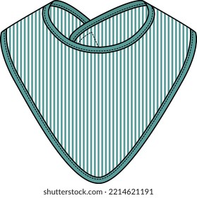 NEW BORN BABY AND INFANT WEAR BIB VECTOR