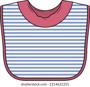 NEW BORN BABY AND INFANT WEAR BIB VECTOR