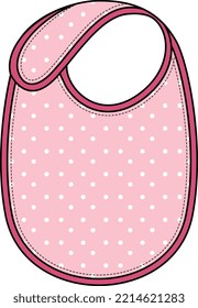 NEW BORN BABY AND INFANT WEAR BIB VECTOR