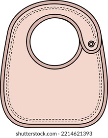 NEW BORN BABY AND INFANT WEAR BIB VECTOR