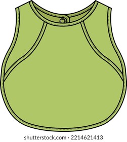 NEW BORN BABY AND INFANT WEAR BIB VECTOR