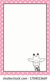 New born background or invitation template - Vector illustration.