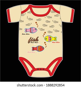 New Born Fish Design Vector