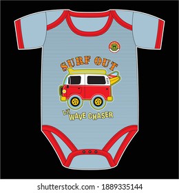 New Born Surf Design Vector