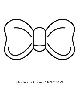 New bow tie icon. Outline new bow tie vector icon for web design isolated on white background