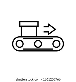 Ícone de nova linha de caixa, sinal de conceito, ilustração vetorial de contorno, símbolo linear.