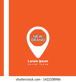 new brand - map pin icon. label,sticker,tag. New brand pointer icon