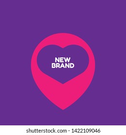 new brand - map pin icon. label,sticker,tag. New brand pointer icon