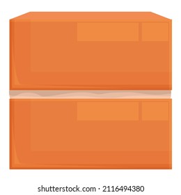 Nuevo vector de caricatura de icono de ladrillo. Cemento mortero. Edificio