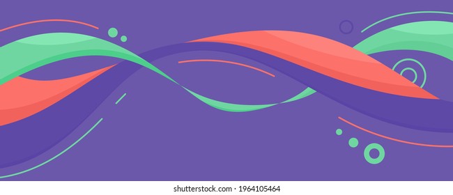 New bright colors green and purple abstract modern background futuristic graphic energy sound waves technology concept hand drawn doodle waves dynamic green shapes in summer colors.