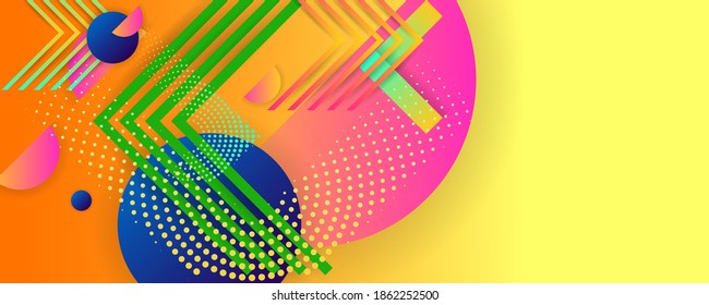 New bright juicy summer abstract color design backgrounds template summer juicy background with geometric elements