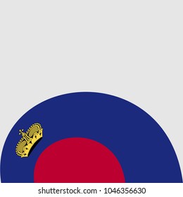 New brochure abstract design modular pattern of wavy Flag of Liechtenstein template background