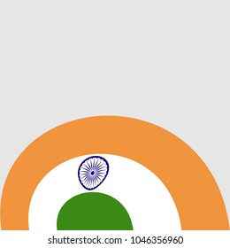 New brochure abstract design modular pattern of wavy Flag of India template background