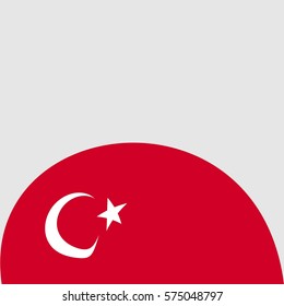 New brochure abstract design modular pattern of wavy Flag of Turkey template background