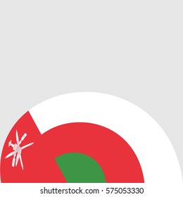 New brochure abstract design modular pattern of wavy Flag of Oman template background