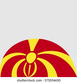 New brochure abstract design modular pattern of wavy Flag of Macedonia template background