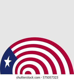New brochure abstract design modular pattern of wavy Flag of Liberia template background