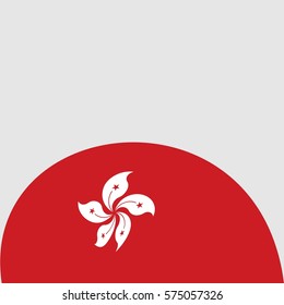 New brochure abstract design modular pattern of wavy Flag of Hongkong template background