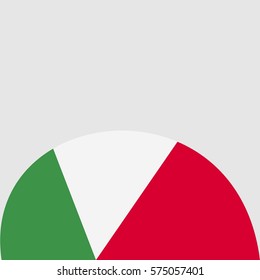 New brochure abstract design modular pattern of wavy Flag of Italy template background