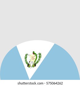 New brochure abstract design modular pattern of wavy Flag of Guatemala template background
