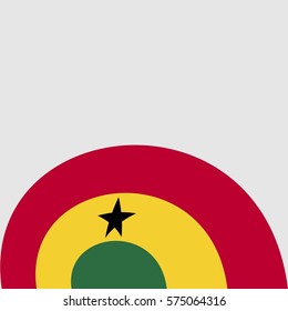 New brochure abstract design modular pattern of wavy Flag of Ghana template background