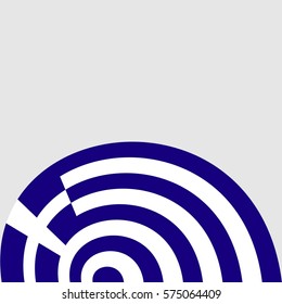 New brochure abstract design modular pattern of wavy Flag of Greece template background