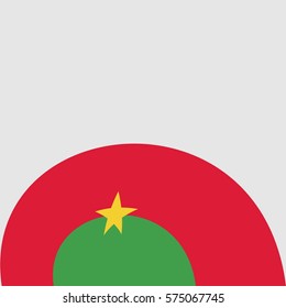 New brochure abstract design modular pattern of wavy Flag of Burkina Faso template background