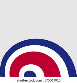 New brochure abstract design modular pattern of wavy Flag of Costa Rica template background