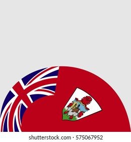 New brochure abstract design modular pattern of wavy Flag of Bermuda template background