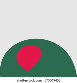 New brochure abstract design modular pattern of wavy Flag of Bangladesh template background