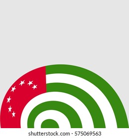 New brochure abstract design modular pattern of wavy Flag of Abkhazia template background