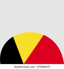New brochure abstract design modular pattern of wavy Flag of Belgium template background