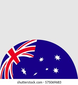 New brochure abstract design modular pattern of wavy Flag of Australia template background