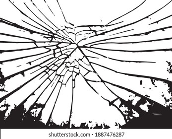 The New Broken Glass New Wallpaper Monochrome 
