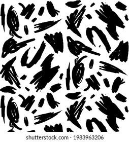 new brush abstract from black ink drawing cloth pattern, print painting, automotive sticker, art t-shirt, carnival poster, design card, calendar design background, music poster