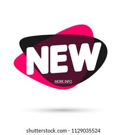 New bubble banner design template, app icon, vector illustration