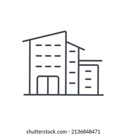 new Building  icons  symbol vector elements for infographic web