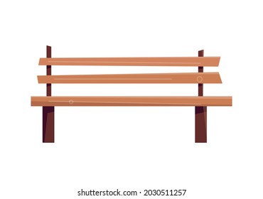 New buildings composition with isolated image of park bench vector illustration