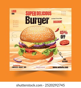 New Burger Flyer Template poster