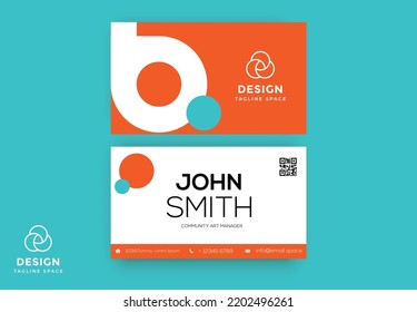 New Business Card Design Template, Perfect Size, High Quality, Printable File