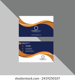 New Business Card Design. Business Card Template 2024