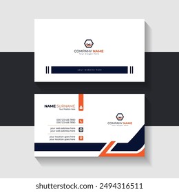 New business card template design. Name card design. Modern card vector design.