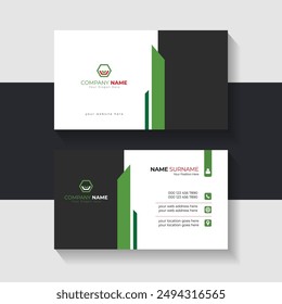 New business card template design. Name card design. Modern card vector design.