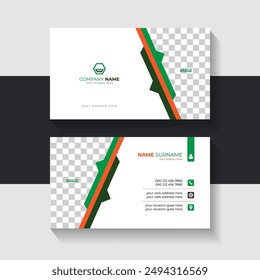 New business card template design. Name card design. Modern card vector design.