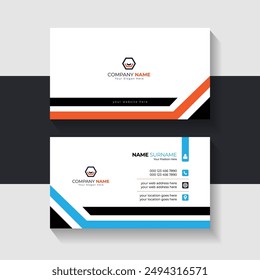 New business card template design. Name card design. Modern card vector design.