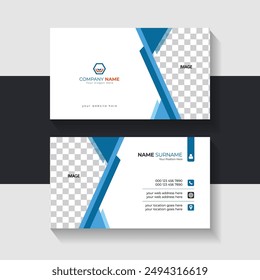 New business card template design. Name card design. Modern card vector design.