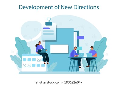 New business directions development concept. Business expansion