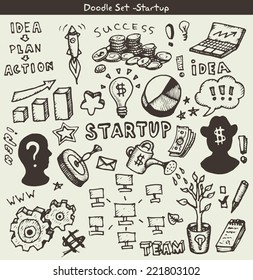new business doodles