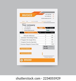 New business invoice design template