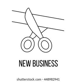 New business or logo line art style. Vector Illustration.